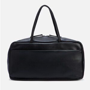 Nothing Written Pocket Tote Bag - Black Leather